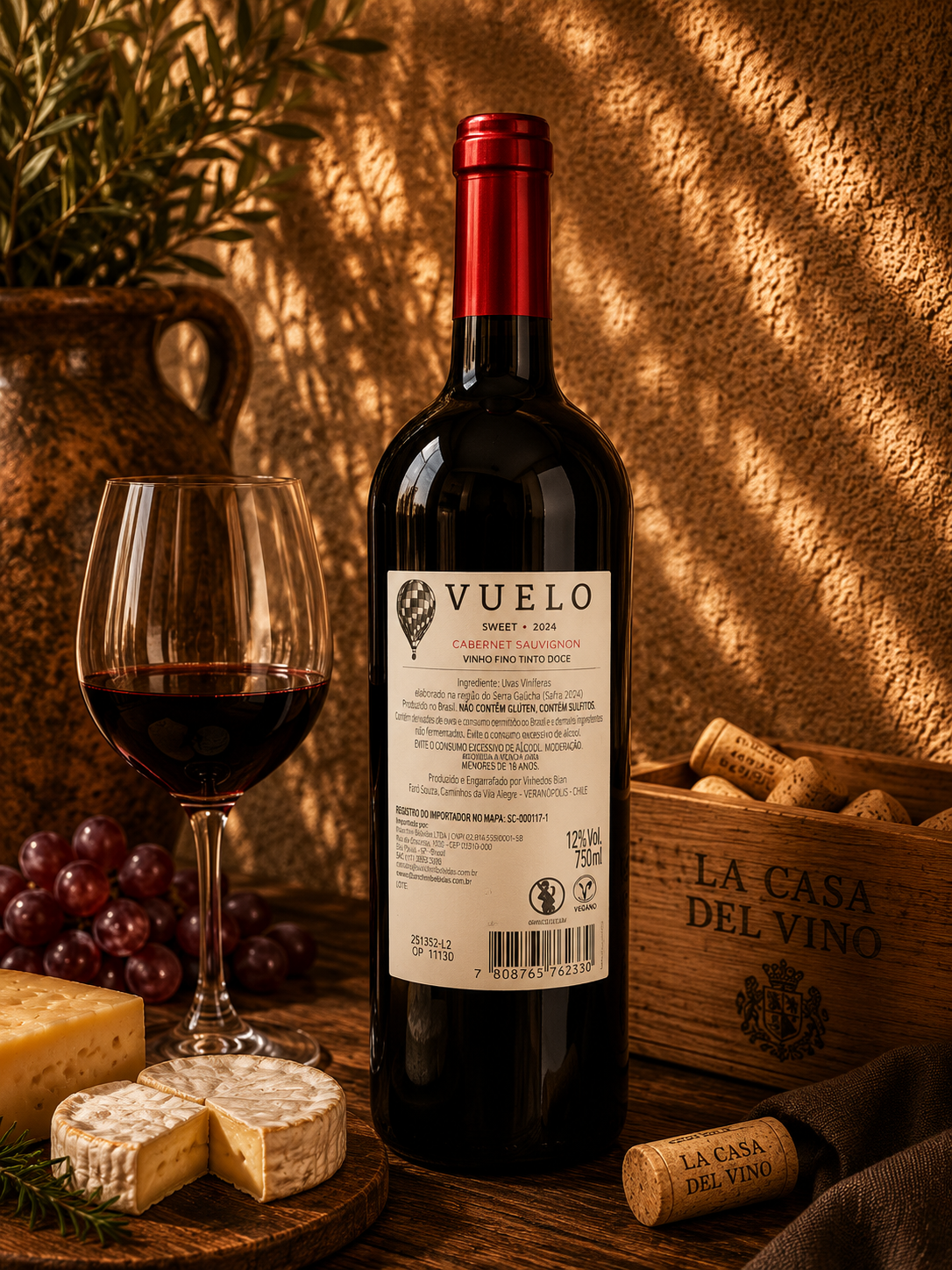 Vuelo Sweet Cabernet Sauvignon Tinto Doce 750ml