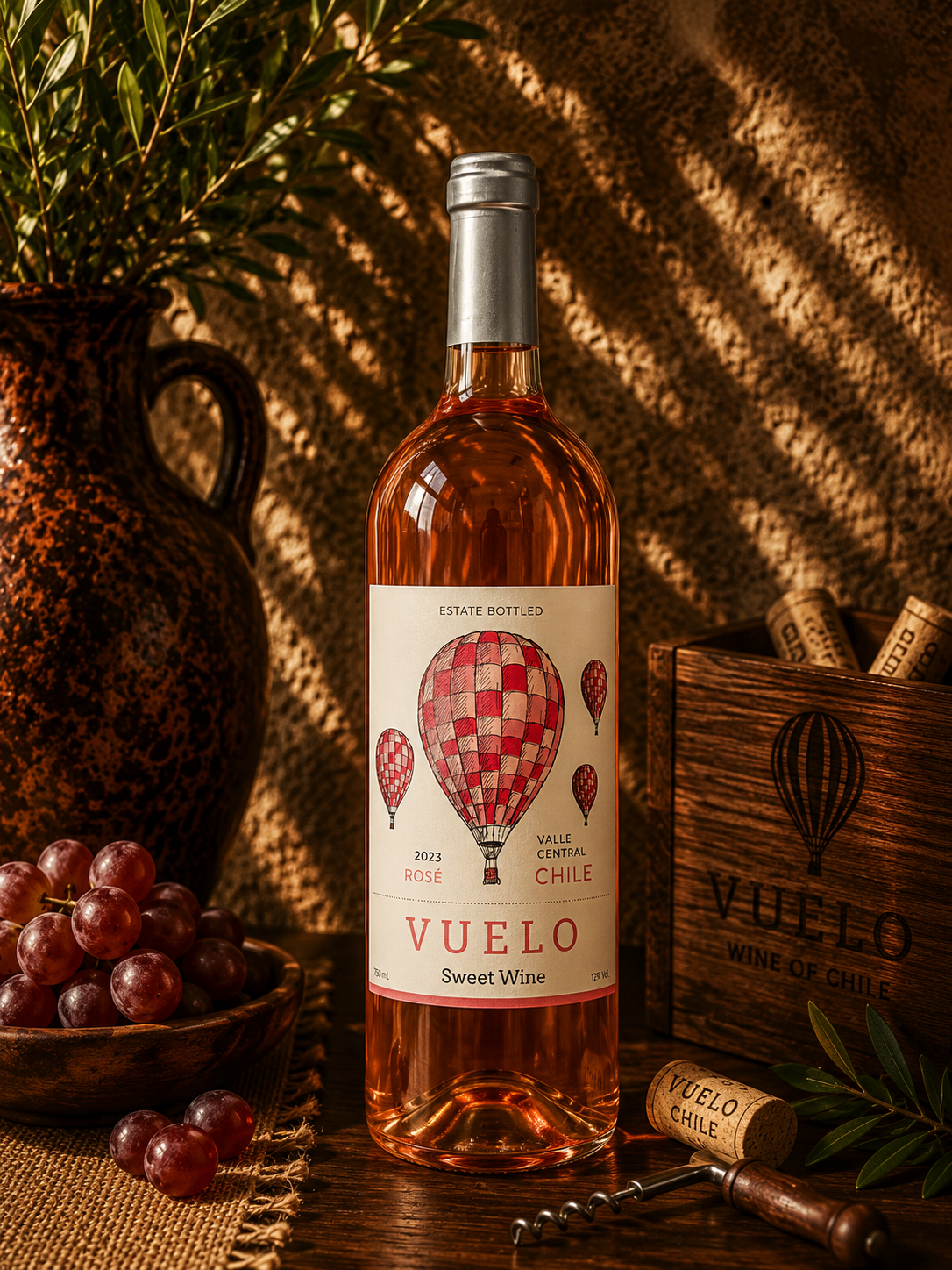 Vinho Rosé Doce Vuelo Sweet Rosé 2023 - Chile - 750ml