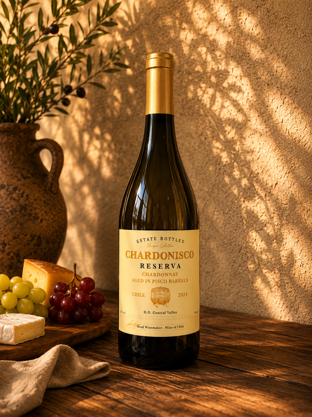 Chardonisco Reserva Chardonnay Branco Meio Seco 2024 750ml