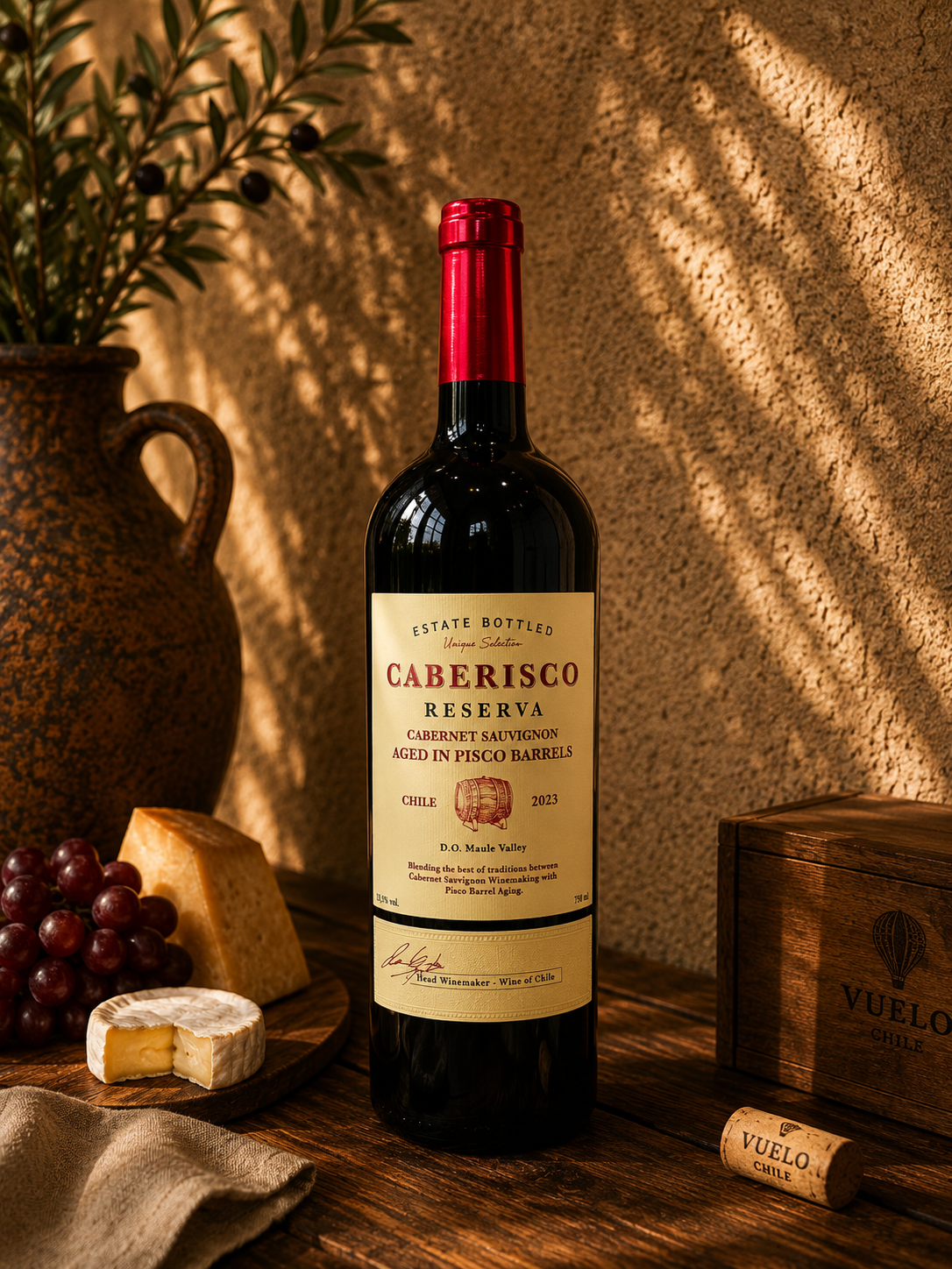 Vinho Tinto Caberisco Reserva Cabernet Sauvignon Chileno 750ml
