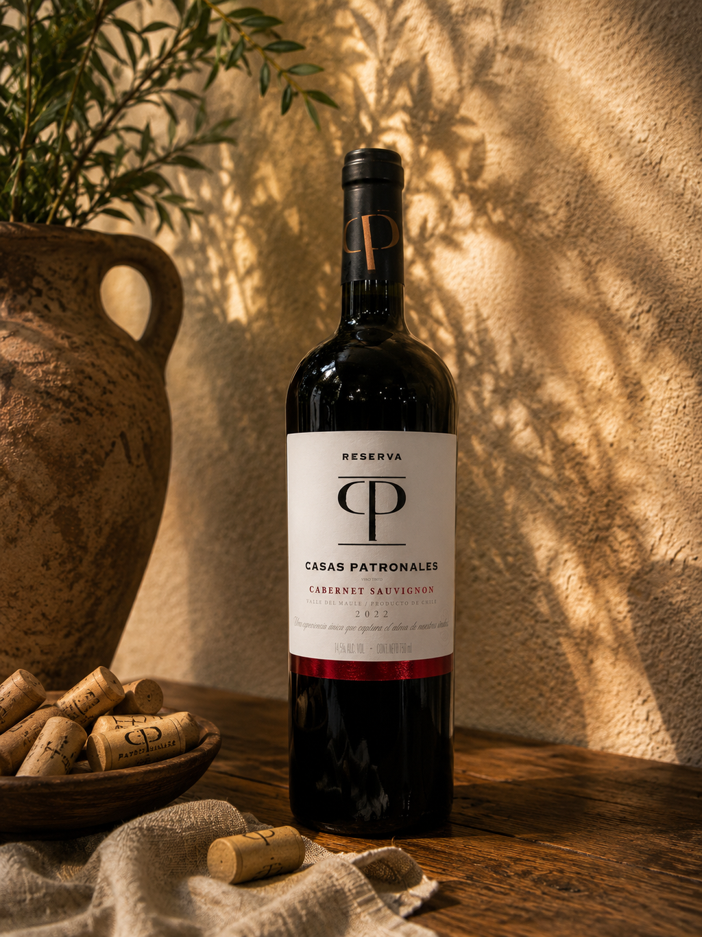 Vinho Tinto Seco Casas Patronales Reserva Cabernet Sauvignon 2022 - 750ml