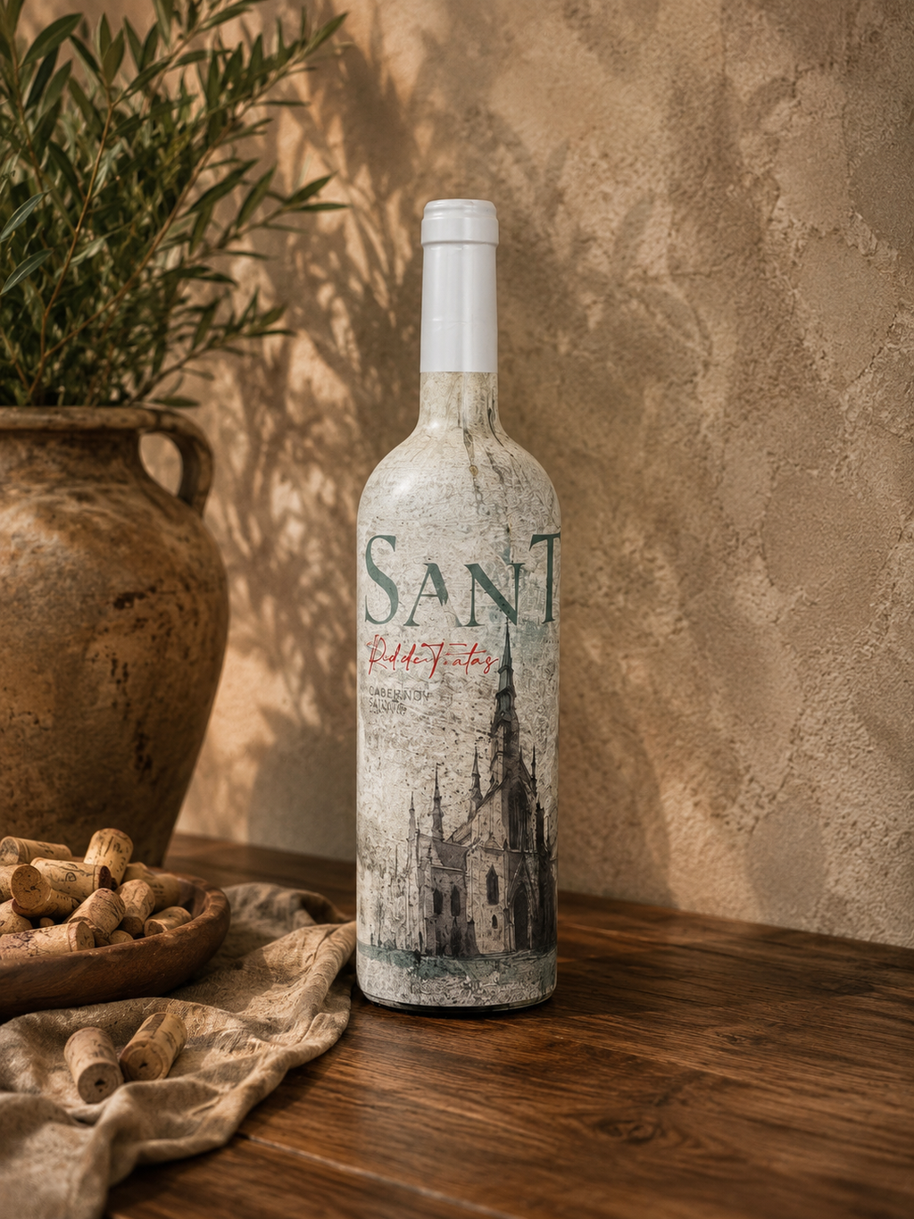 Vinho Tinto Meio Seco Santo Red de Tintas Carménère & Syrah 2020 - 750ml