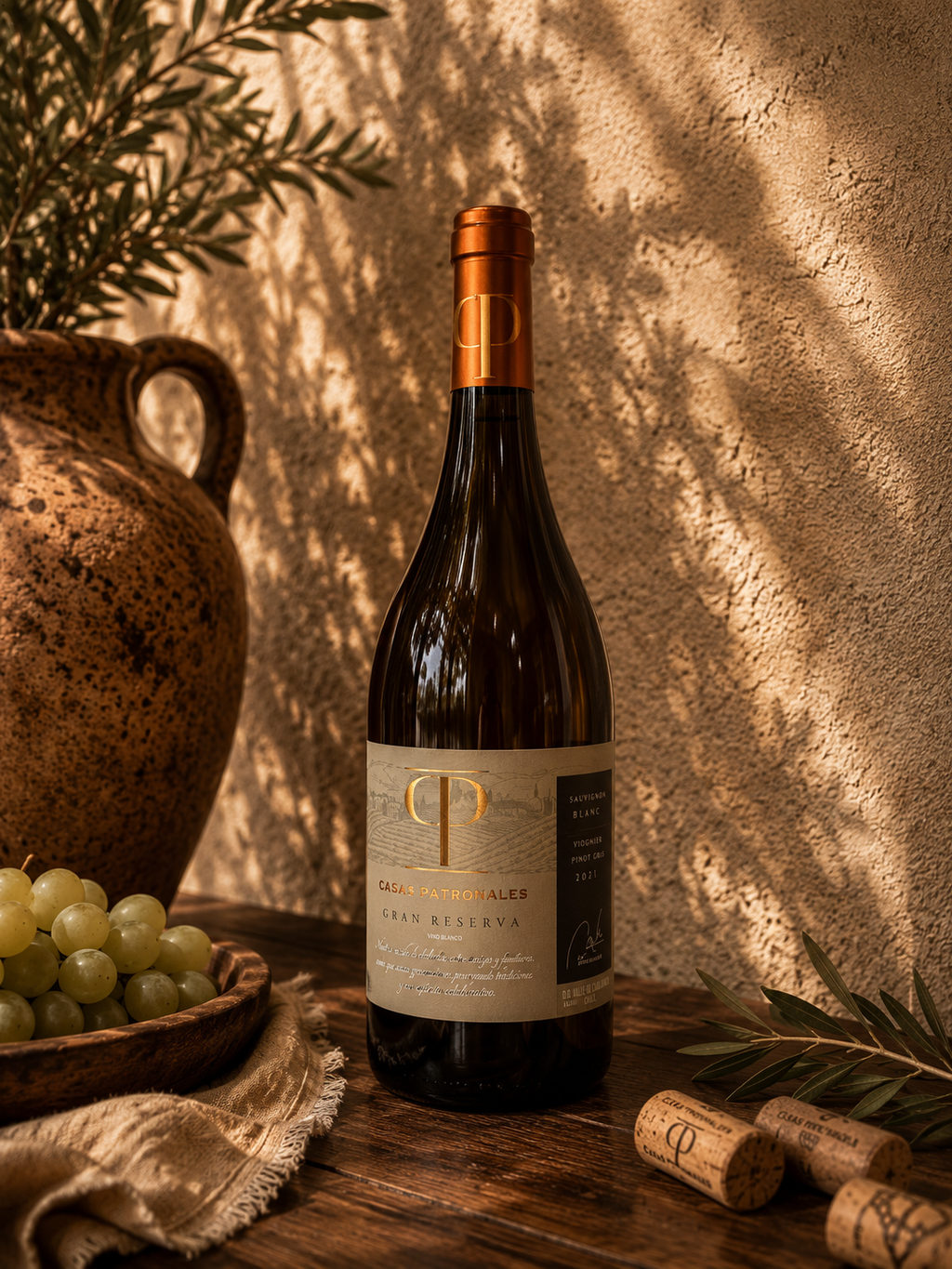 Vinho Branco Casas Patronales Gran Reserva Sauvignon Blanc 2021 - 750ml