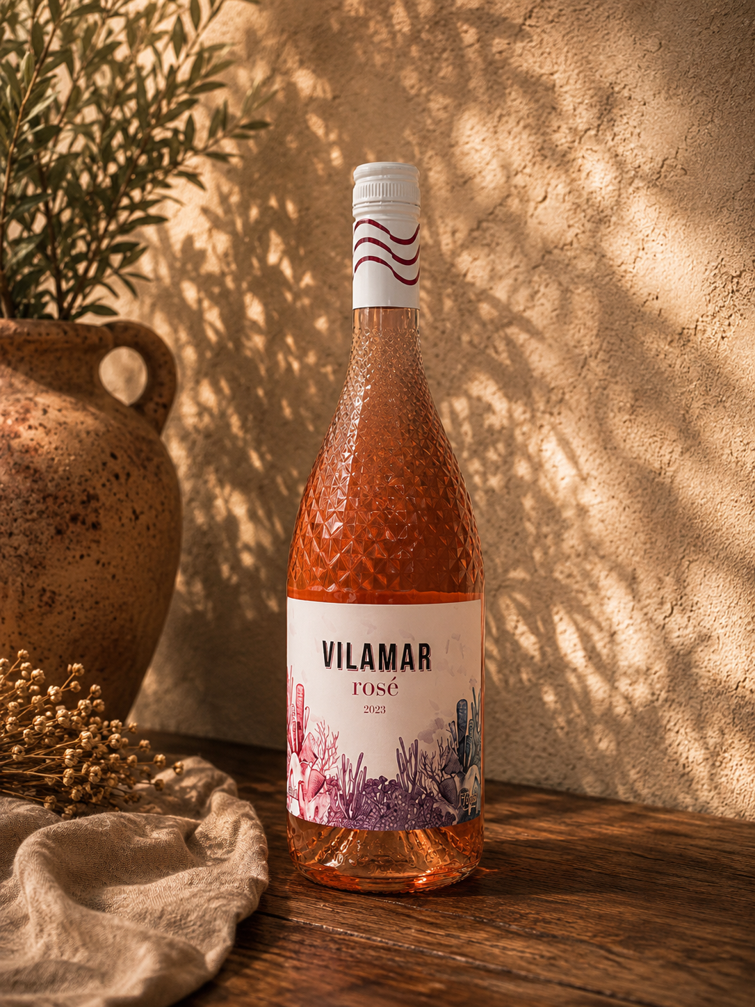 Vinho Rosé Vilamar Tempranillo 2023 Meio Seco 750ml