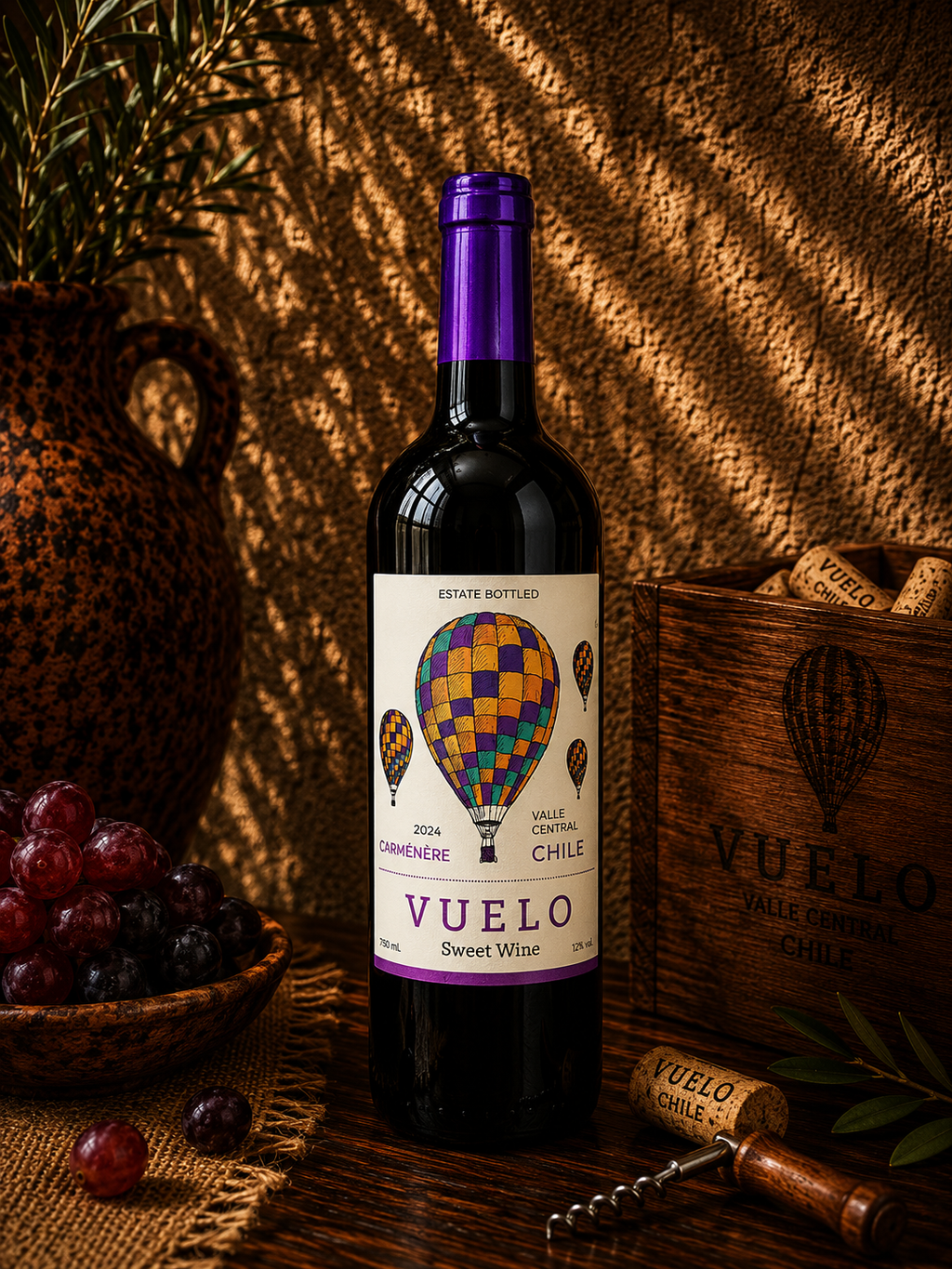 Vuelo Sweet Carménère 2024 – Vinho Tinto Doce Chileno 750ml
