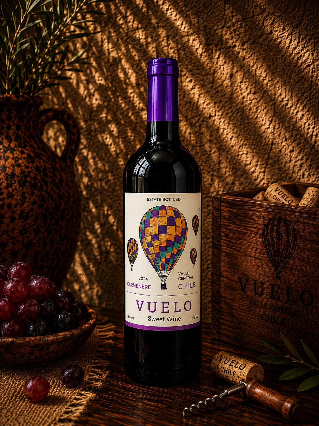 Vuelo Sweet Carménère 2024 – Vinho Tinto Doce Chileno 750ml