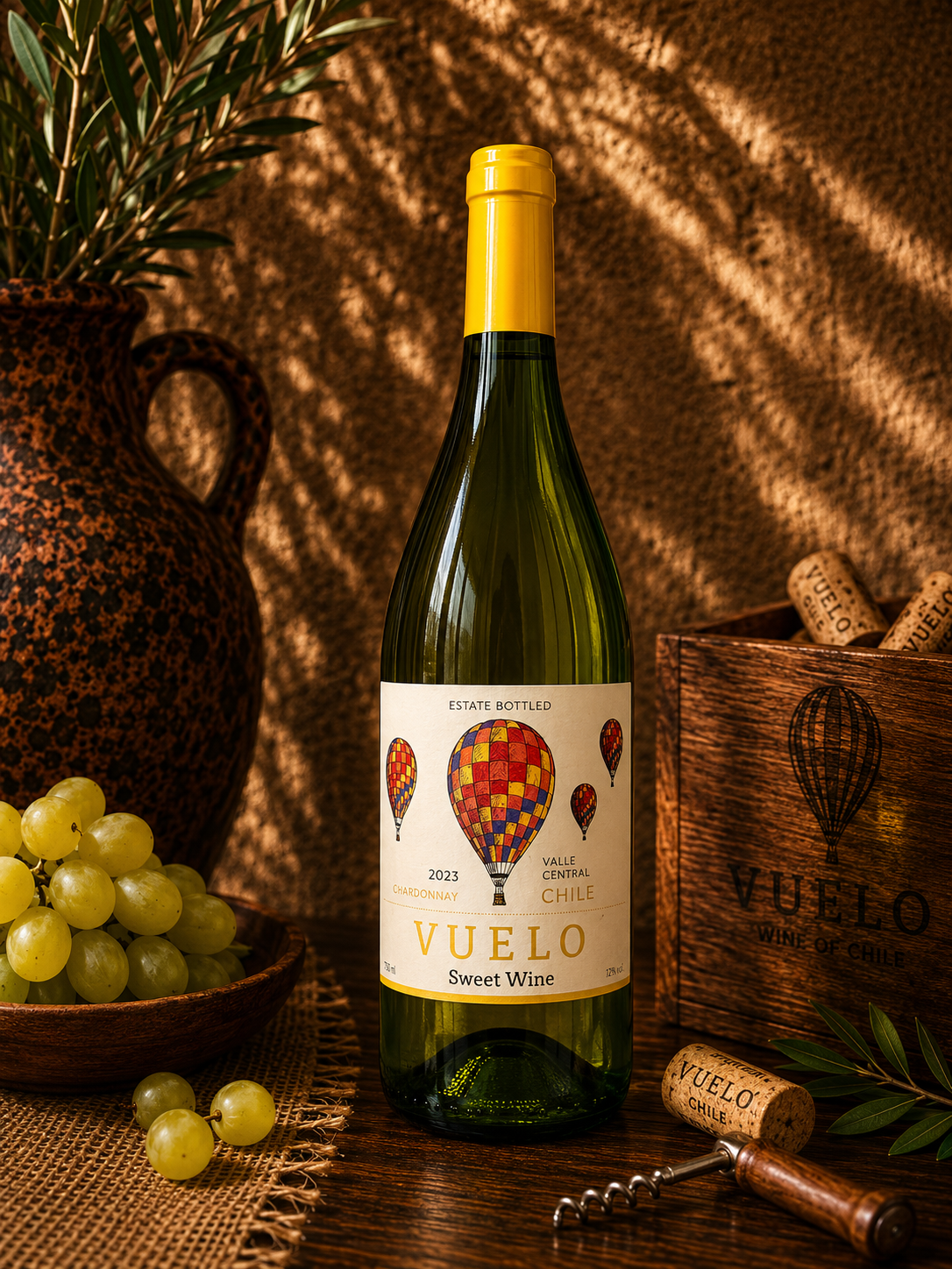 Vuelo Sweet Chardonnay 2023 – Vinho Branco Doce Chileno 750ml