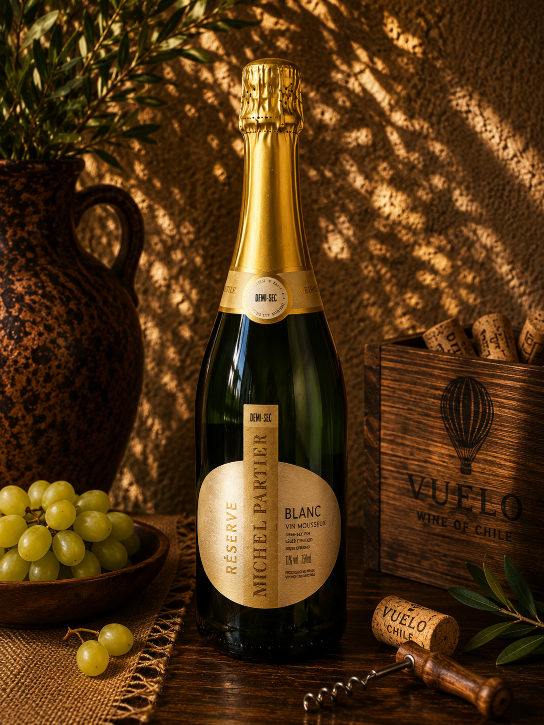 Espumante Michel Partier Réserve Blanc Demi-Sec - França - 750ml