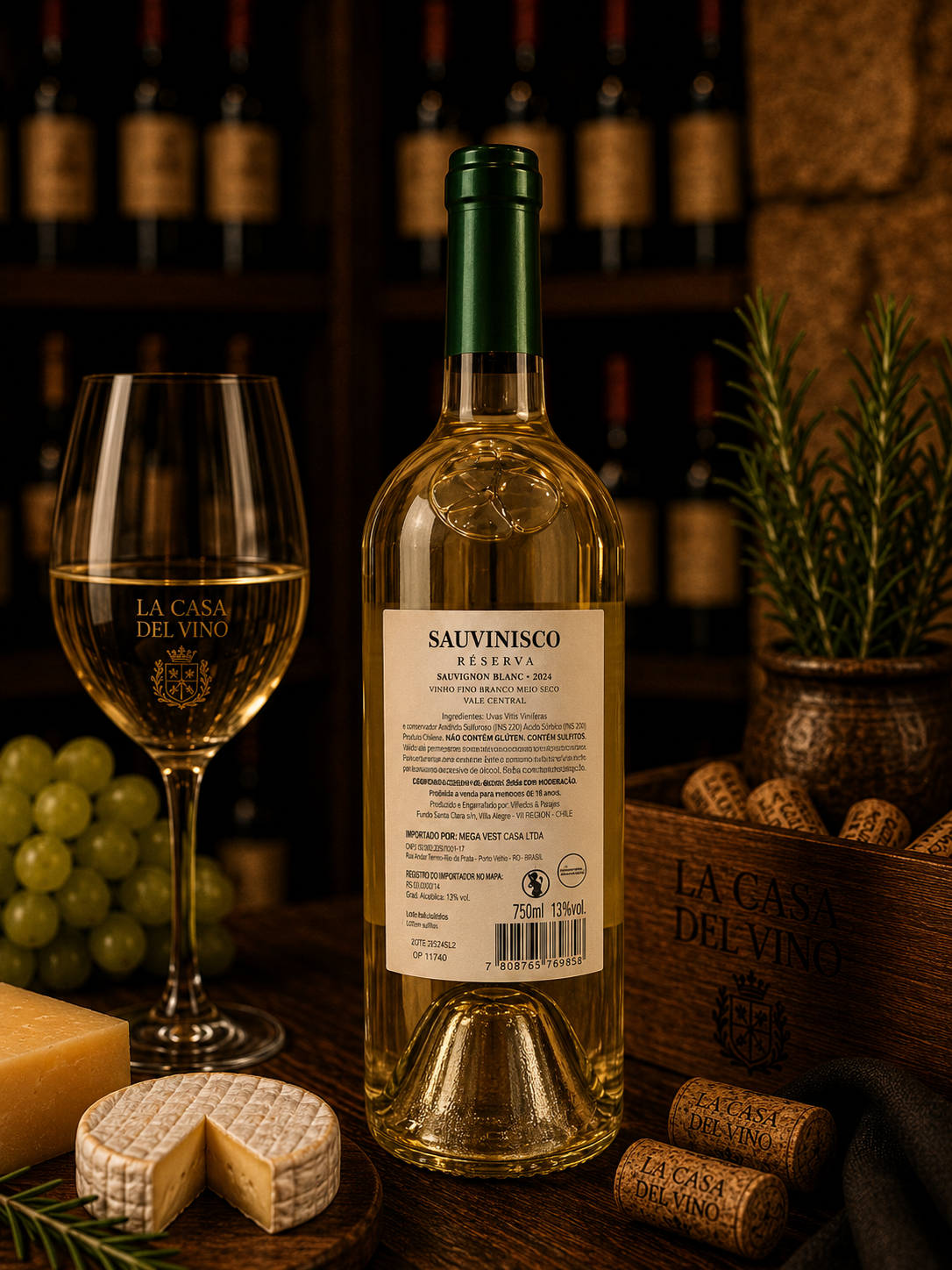 Sauvinisco Reserva Sauvignon Blanc Branco Meio Seco 2024 750ml