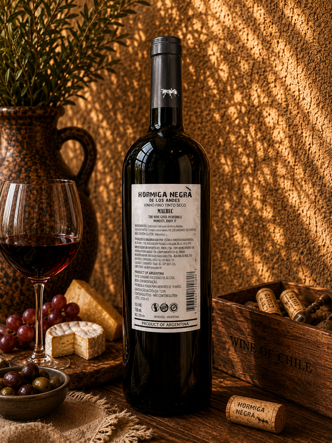 Hormiga Negra Malbec 2025 – Vinho Fino Tinto Seco Argentino 750ml