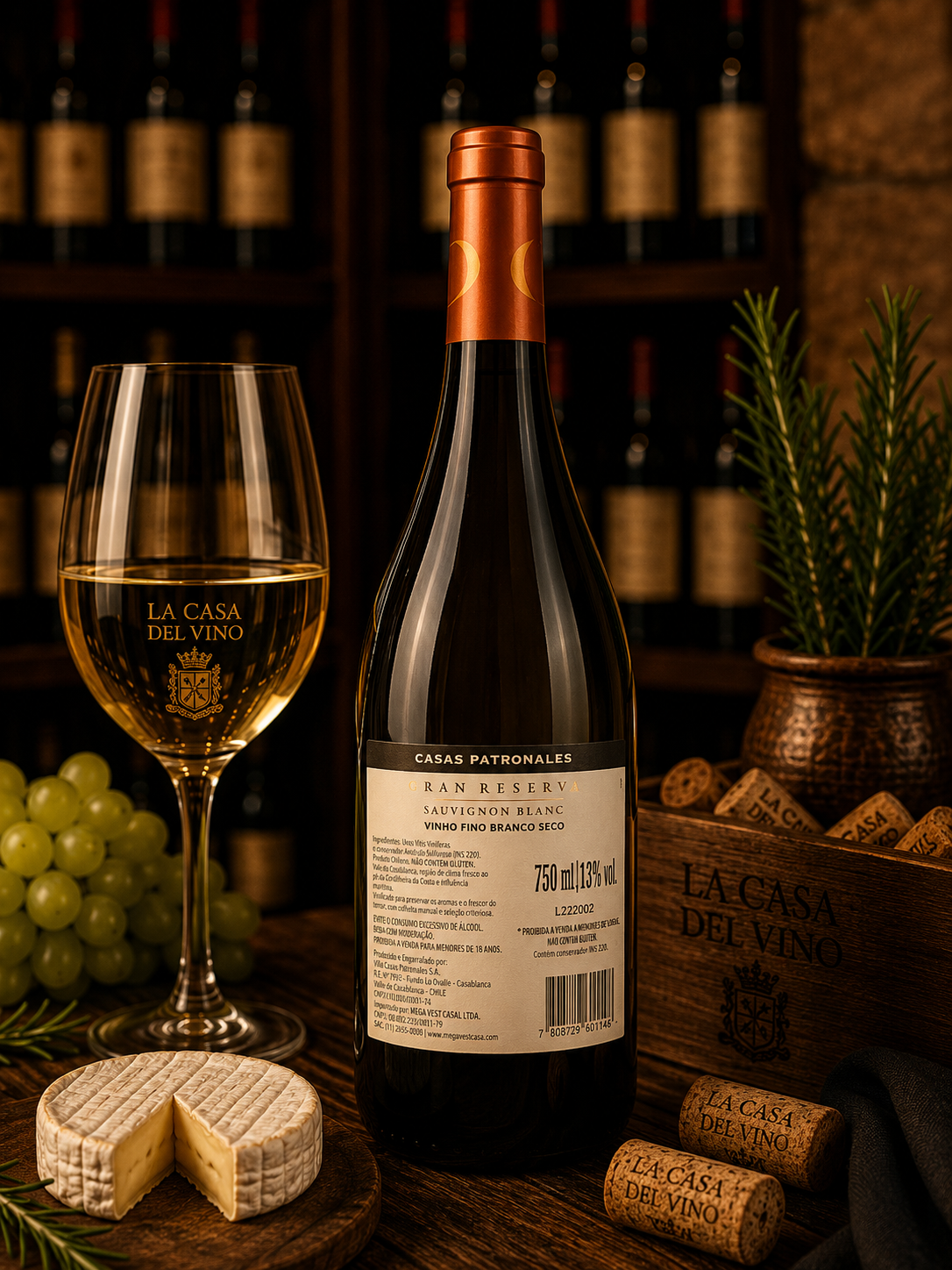Vinho Branco Casas Patronales Gran Reserva Sauvignon Blanc 2021 - 750ml