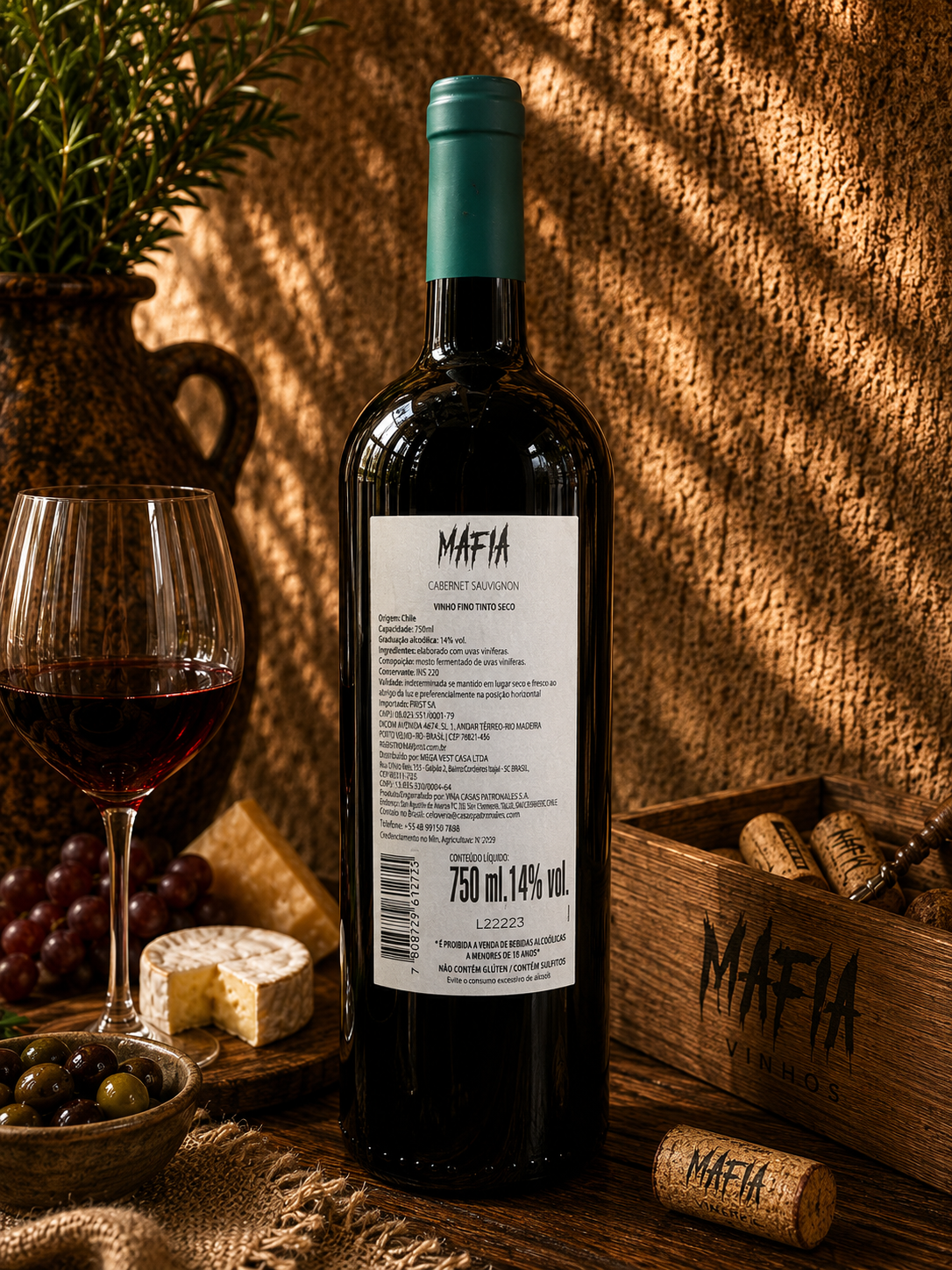 Vinho Tinto Mafia Reserva Cabernet Sauvignon Seco 750ml