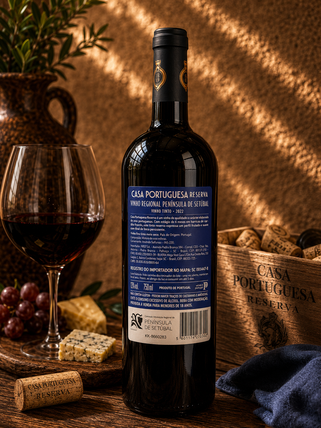 Vinho Tinto Casa Portuguesa Reserva Península de Setúbal 750ml